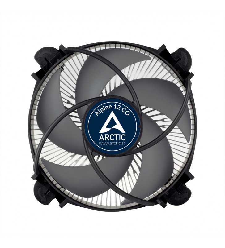 Arctic alpine 12 co procesor ventilator 9,2 cm negru, argint