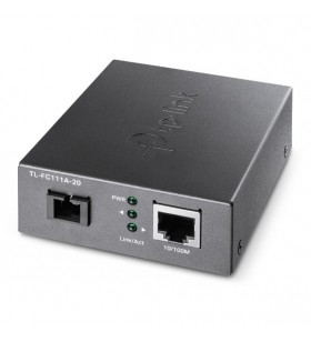 Tp-link tl-fc111a-20 convertoare media pentru rețea 100 mbit/s monomodală negru