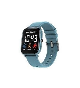 Canyon wildberry sw-74 smart watch, 1.3inches tft full touch screen, zinc plastic body, ip67 waterproof, multi-sport mode, compatibility with ios and android, blue body with blue silicon belt, host: 43*37*9mm, strap: 230x20mm, 45g