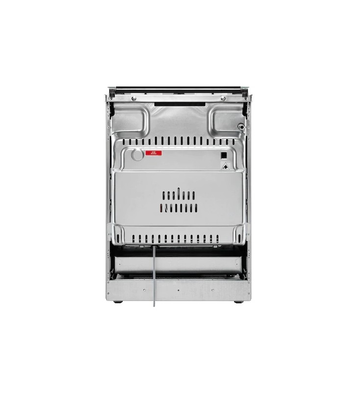 Aragaz, 60x60 cm, 4 arzatoare gaz, siguranta plita+cuptor, aprindere electrica plita si cuptor, timer, grill, rotisor, capac sti