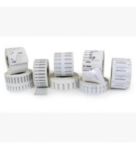 Label rfid 45 x 13mm 76mmcore/wht pet acry adh 869mhz 100/roll