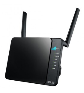 Asus 4g-n12 router wireless fast ethernet 3g negru