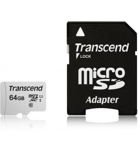 Transcend ts64gusd300s-a memory card transcend microsdxc usd300s 64gb cl10 uhs-i up to 95mb/s