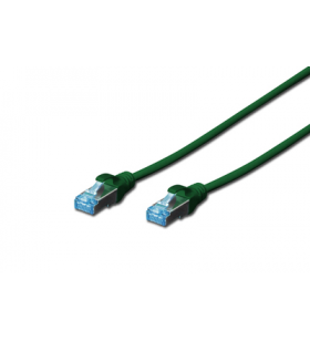Cat 5e sf-utp patch cord, cu, pvc awg 26/7, length 3 m, color green