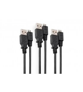 Usb type-c charger cable set/usb a to micro b m/m 1m 3erset