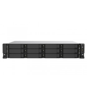 Qnap ts-1273au-rp-8g nas & servere de stocare a datelor v1500b ethernet lan cabinet metalic (2u) negru, gri