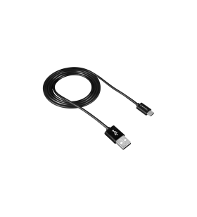 Canyon micro usb cable, 1m, black, 15*8.2*1000mm, 0.018kg