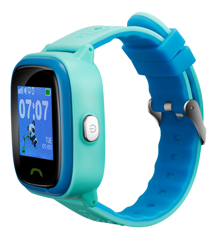Kids smartwatch, 1.22 inch colorful screen,  sos button, single sim,32+32mb, gsm(850/900/1800/1900mhz), ip68 waterproof, wifi, gps, 420mah, compatibility with ios and android, blue, host: 46*40*15mm, strap: 180*20mm, 46g