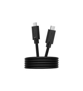 Canyon type c usb3.1 standard cable, pd3.0 100w, with full feature(video, audio, data transmission and pd charging), od 4.8mm, cable length 1m, black, 13*9*1000mm, 0.043kg