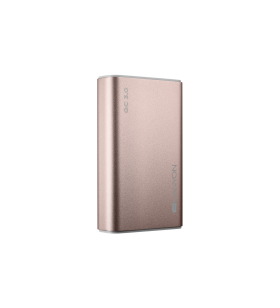Canyon power bank 10000mah li-polymer battery, input micro/pd 18w(max), output pd/qc3.0 18w(max), with smart ic, aluminium alloy, cable length 0.24m, 100*62*22mm, 0.25kg, rose gold