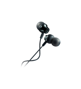 Canyon stereo earphones with microphone, metallic shell, cable length 1.2m, dark gray, 22*12.6mm, 0.012kg