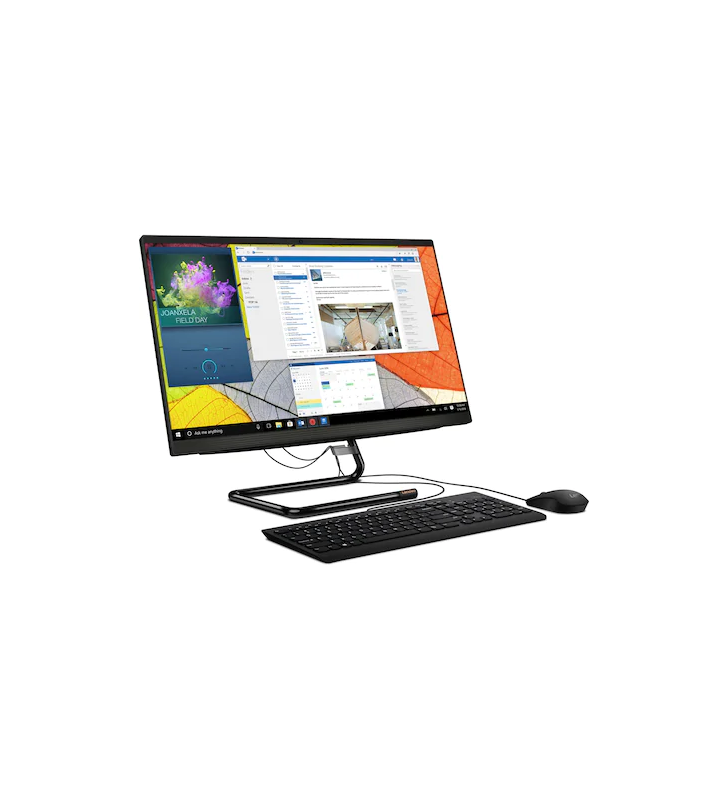 Desktop all-in-one lenovo ideacentre 3 24imb05, 23,8 ", intel® core ™ i3-10100t, ram 8gb, ssd 128gb, hdd 1tb, grafică intel® uhd, dos gratuit