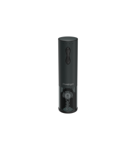Bolsena, smart wine opener, aerator, vacuum stopper preserver, foil cutter, 500mah battery, dimensions d 48.2*h183mm, black
