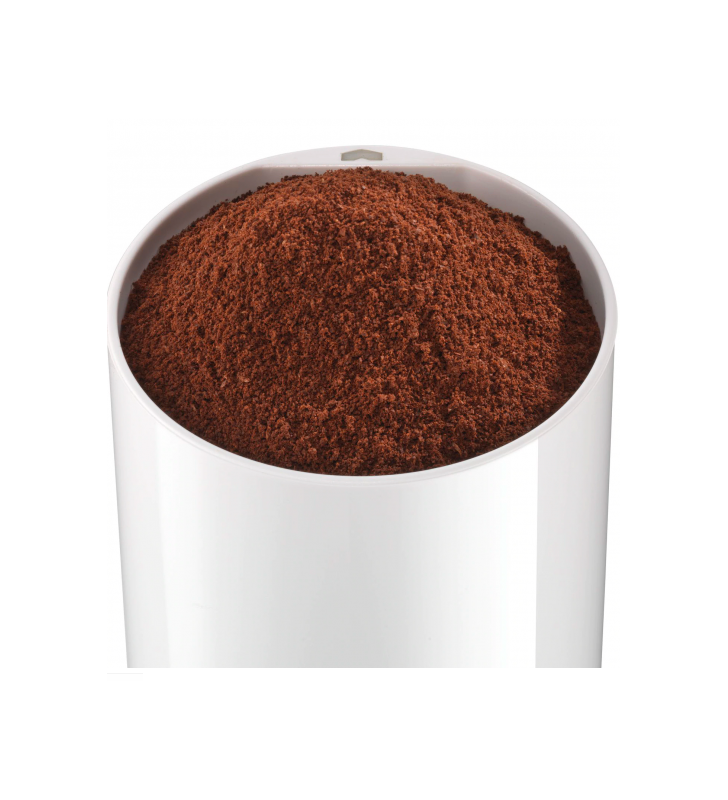 Rasnita de cafea bosch tsm6a011w, 180 w, 75 g, cutit otel inoxidabil, alb