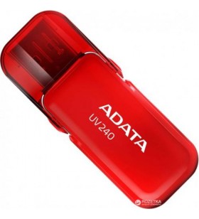 Adata auv240-8g-rrd adata usb flash drive 8gb usb 2.0, roșu