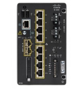 Catalyst ie3400 with 8 ge copper and 2 ge sfp, modular, ne