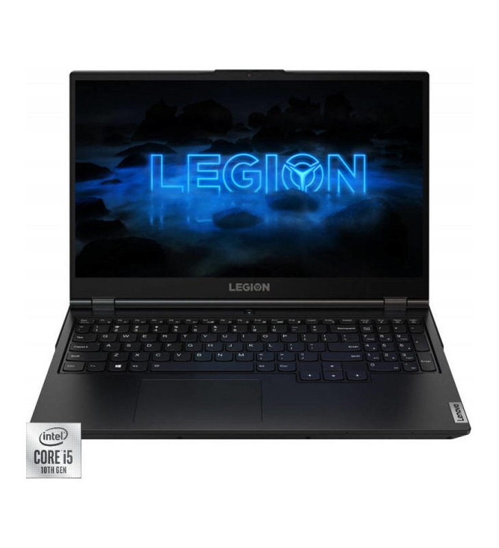 Laptop lenovo legion 5 15imh05, intel core i5-10300h, 15.6 inch, ram 16gb, ssd 512gb, geforce gtx 1650 ti 4gb, no os, phantom black