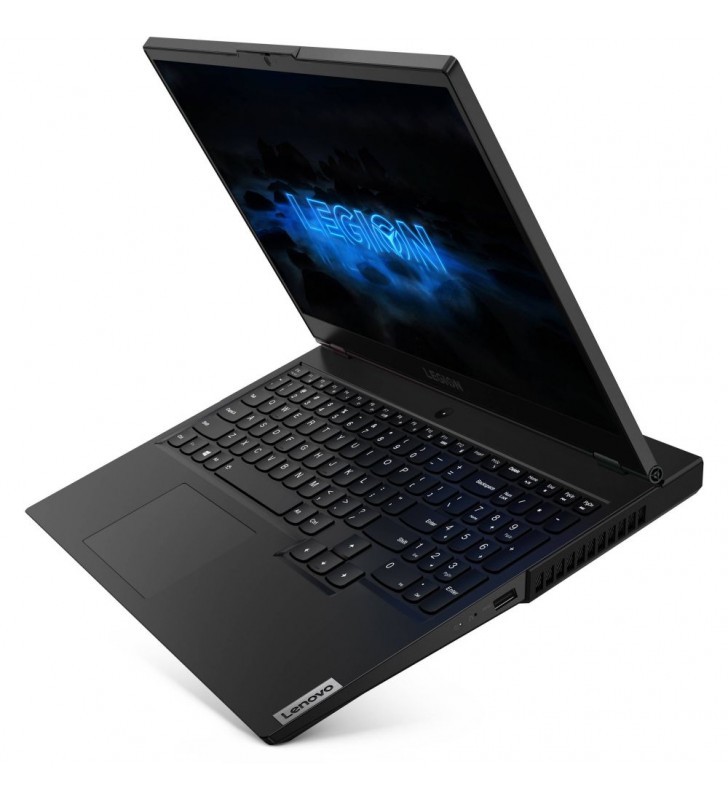 Laptop lenovo legion 5 15imh05, intel core i5-10300h, 15.6 inch, ram 16gb, ssd 512gb, geforce gtx 1650 ti 4gb, no os, phantom black