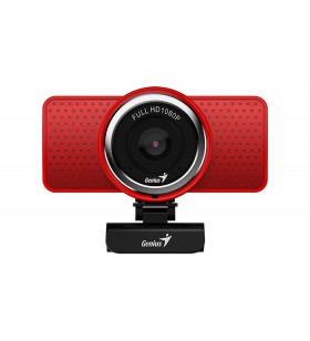 Camera web genius  senzor 1080p full-hd cu rezolutie video 1920x1080, ecam 8000, microfon stereo, red "32200001407" (include timbru verde 0.1 lei)