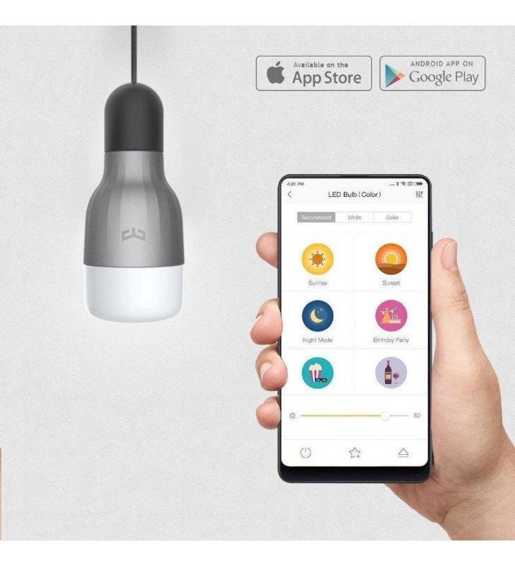 Xiaomi 21024 xiaomi mi led smart bulb (white and color)