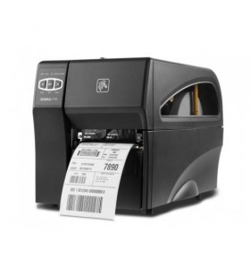 Dt printer zt220 300 dpi, euro and uk cord, serial, usb, int 10/100