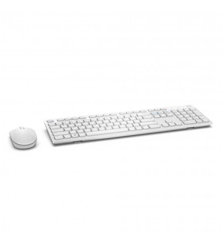 Dell km636 tastaturi rf fără fir qwerty us internațional alb