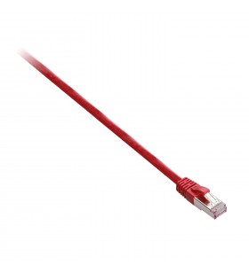 V7 v7e2c6s-01m-rds cabluri de rețea roşu 1 m cat6 u/ftp (stp)