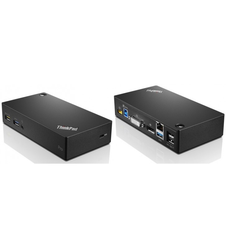 Lenovo thinkpad usb 3.0 pro dock prin cablu usb 3.2 gen 1 (3.1 gen 1) type-a negru