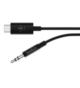 Belkin rockstar™ 3.5mm audio cable with usb-c™ connector cablu audio usb c negru