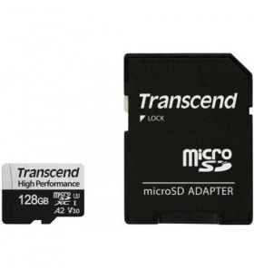 Transcend 128gb microsd w/ adapter uhs-i u3 a2