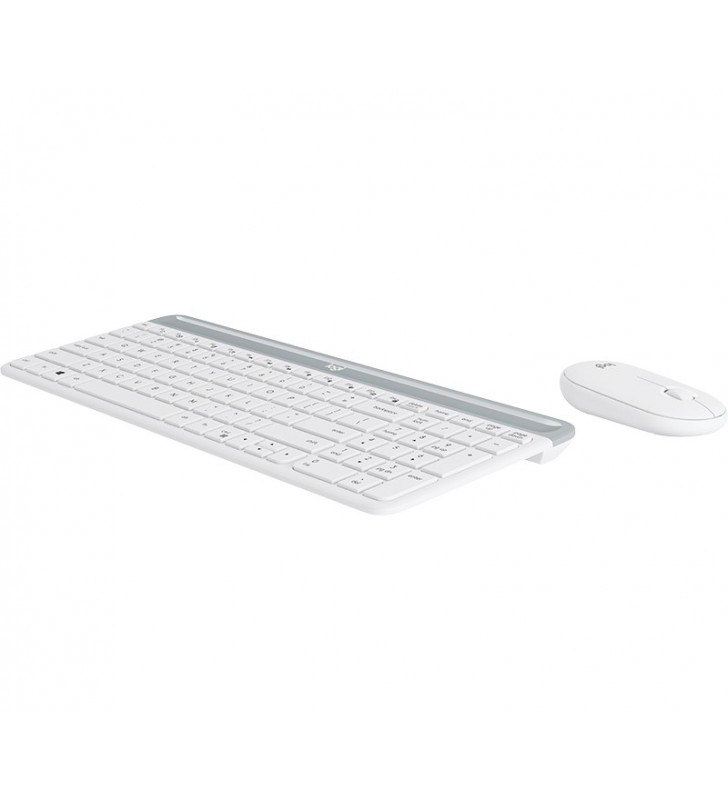 Logitech mk470 slim wireless combo tastaturi rf fără fir spaniolă alb