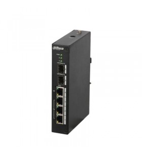 Dahua technology pfs3206-4p-96 switch-uri gestionate l2 fast ethernet (10/100) power over ethernet (poe) suport negru