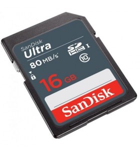 Sandisk ultra 16gb sdhc memory card 80mb/s