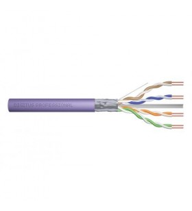 Digitus digitus cat 6 f-utp installation cable raw length 305 m drum awg 23/1 lszh-1 simplex color purple