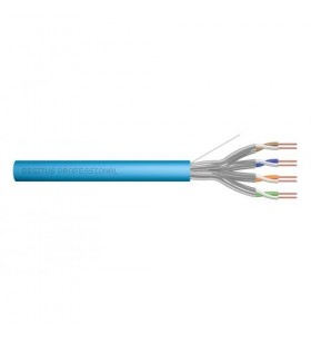 Digitus digitus cat 6a u-ftp installation cable raw length 305 m drum awg 23/1 lszh-1 simplex color blue
