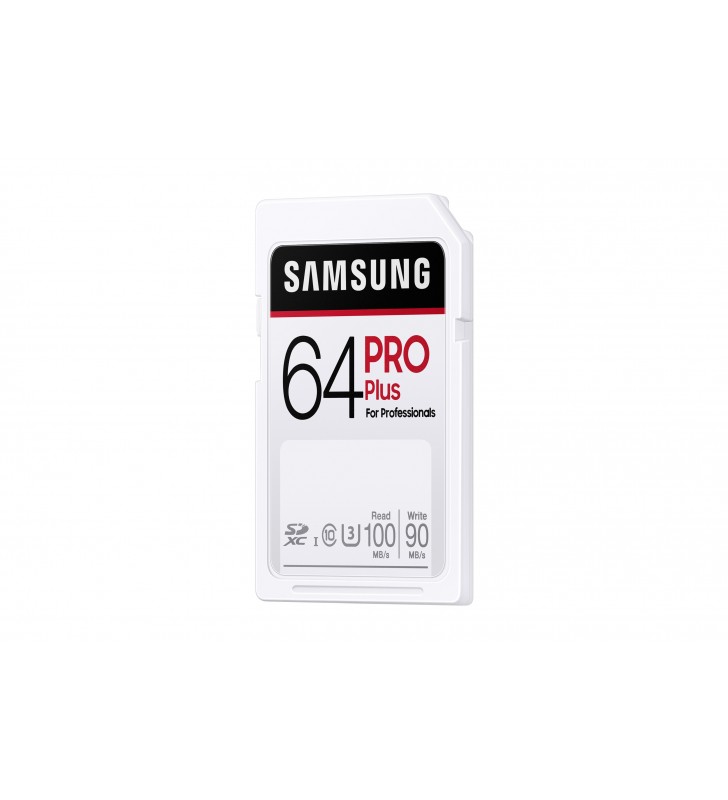 Samsung pro plus memorii flash 64 giga bites sdxc uhs-i clasa 10