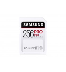 Samsung pro plus memorii flash 256 giga bites sdxc uhs-i clasa 10