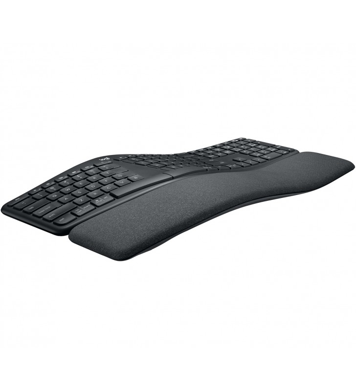 Logitech ergo k860 tastaturi rf wireless + bluetooth elvețiană negru