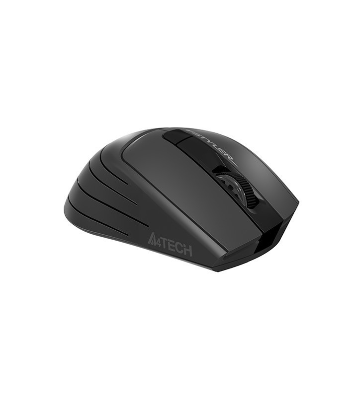 Mouse a4tech gaming, wireless, optic, 2000 dpi, butoane/scroll 6/1, negru / gri, "fg30 grey" (include tv 0.15 lei)