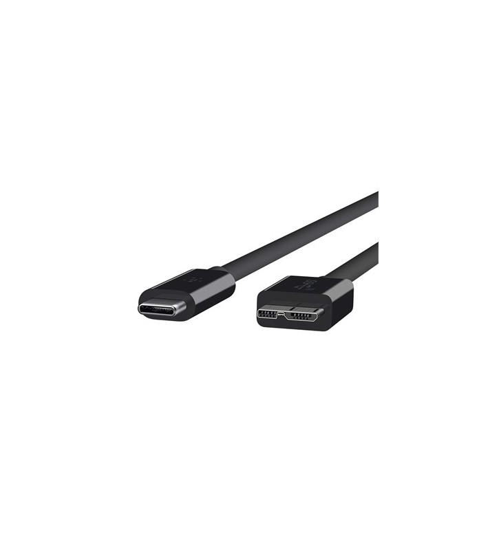 Belkin f2cu031bt1m-blk cabluri usb 0,91 m usb 3.2 gen 2 (3.1 gen 2) usb c micro-usb b negru