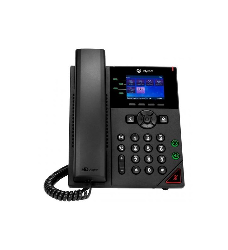 Telefon ip polycom vvx250 obi edition, 4 lini, poe, black