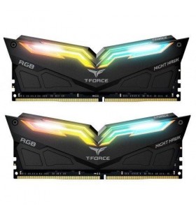 Kit memorie teamgroup t-force night hawk black rgb 16gb, ddr4-3200mhz, cl16, dual channel