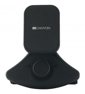 Canyon car holder for smartphones,magnetic suction function ,with 2 plates(rectangle/circle), black ,91*84*48mm 0.070kg