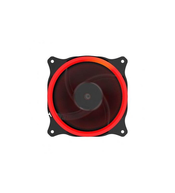 Gembird pc case fan with 16 leds light 3+4p connector red 120 x 120 x 25 mm
