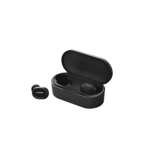 Canyon tws bluetooth sport headset, with microphone, bt v5.0, rtl8763bfr, battery earbud 43mah*2+charging case 800mah, cable length 0.18m, 78*38*32mm, 0.063kg, black