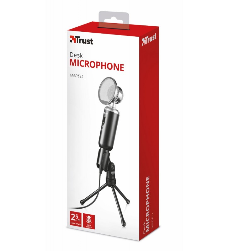 Trust 21672 microfoane negru microfon pc