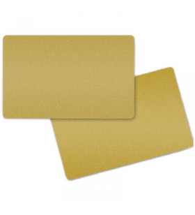 Pvc cards gold/box 5x100 size 86x54x0.76mm