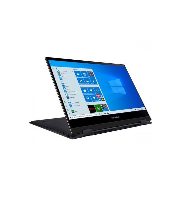Laptop 2-in-1 asus zenbook flip s ux371ea-hl018r, intel core i7-1165g7, 13.3inch touch, ram 16gb, ssd 512gb, intel iris xe graphics, windows 10 pro, jade black