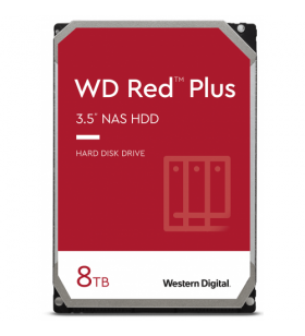Hard disk western digital red plus nas 8tb, sata3, 256mb, 3.5inch, bulk