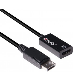 Dp 1.4 to hdmi 2.0 adapter 0.2m/black 4k/60hz 32awg gold
